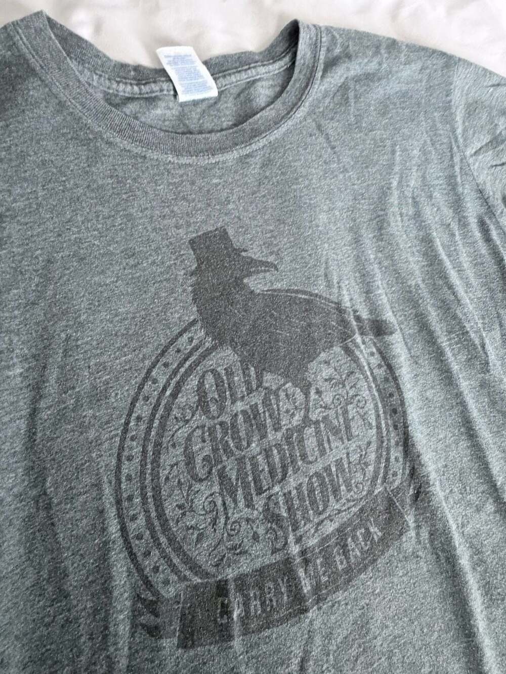 Old Crow Medicine Show Carry Me Back Tour Heather Gray T-Shirt Medium